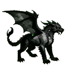Shadow Griffin — 256×256 pixel art sprite