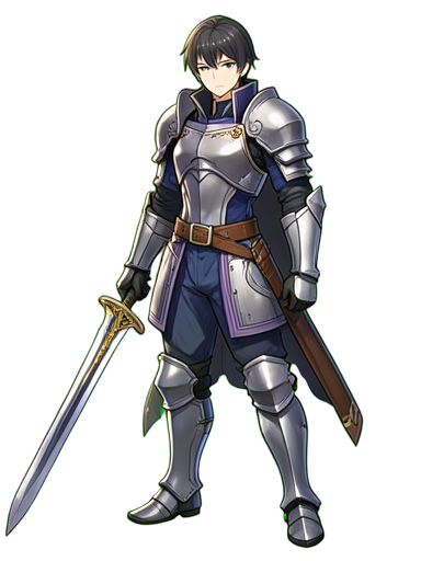 Espada del Eclipse del Caballero Sombrío — sprite pixel art 384×512