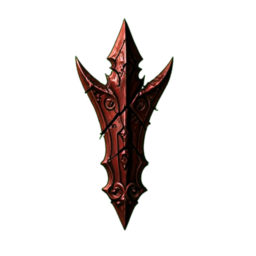 Lanza de Obsidiana Sombría — sprite pixel art 512×512