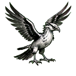 Shadow Thunderbird — 256×256 pixel art sprite