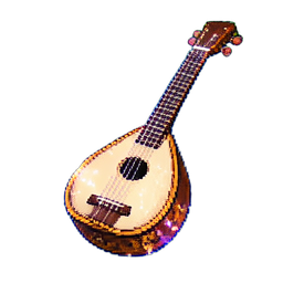 Shamisen — 256×256 pixel art sprite