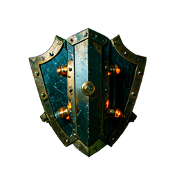 Shield Guardian (Cinematic) - 256x256 pixel art sprite