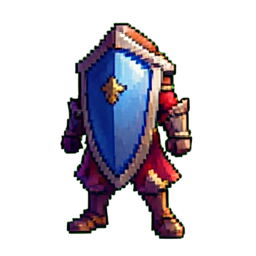 Schutzjungfrau — 256×256 Pixel-Art-Sprite