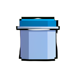 Shoe Polish Tin — 256×256 pixel art sprite