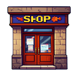 Shop Front - 256x256 pixel art sprite