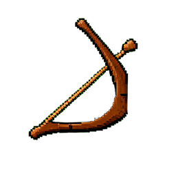Short Bow (16-Bit) - 256x256 pixel art sprite