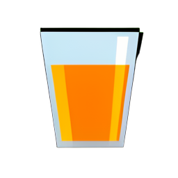Juego de vasos shot — sprite pixel art 256×256