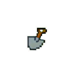 Shovel (Low-Res) - 256x256 pixel art sprite