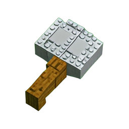 Shovel (Voxel) - 256x256 pixel art sprite