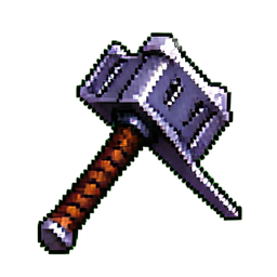 Siege Hammer — 256×256 pixel art sprite