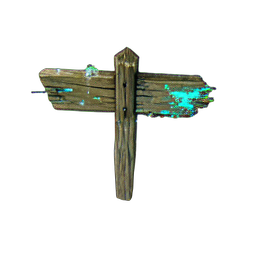 Sign Post (Atmospheric) - 256x256 pixel art sprite