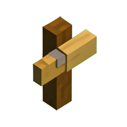 Poste de Sinal (Voxel) — sprite pixel art 256×256