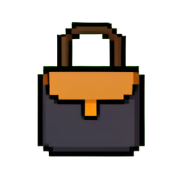Bolsa mensajero de seda — sprite pixel art 256×256