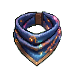 Seiden-Halsband — 256×256 Pixel-Art-Sprite