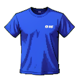 T-shirt de soie — sprite pixel art 256×256