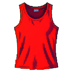 Seidentanktop — 256×256 Pixel-Art-Sprite