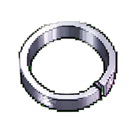Bracelet d'argent — sprite pixel art 256×256