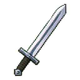 Épée du traître d'argent — sprite pixel art 256×256