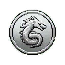 銀貨 (16-Bit) — 256×256 ピクセルアートスプライト