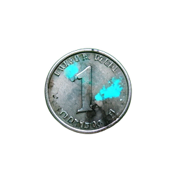 Silver Coin (Atmospheric) - 256x256 pixel art sprite
