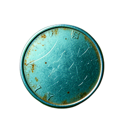 Silver Coin (Cinematic) - 256x256 pixel art sprite