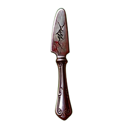 Graviertes Silberbesteck — 256×256 Pixel-Art-Sprite