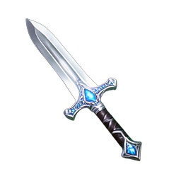 Silver Sword (HD-2D) - 256x256 pixel art sprite