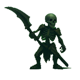 Skeletal Archer — 256×256 pixel art sprite