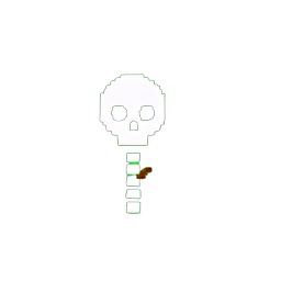 Skeleton Archer (Low-Res) - 256x256 pixel art sprite