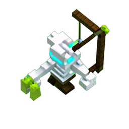 Skeleton Archer (Voxel) - 256x256 pixel art sprite