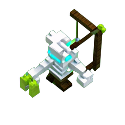 Archer squelettique (Voxel) — sprite pixel art 256×256