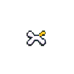 Barde Squelette (Basse Résolution) — sprite pixel art 256×256