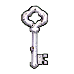 Skeleton Key (16-Bit) - 256x256 pixel art sprite