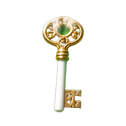 Skeleton Key (HD-2D) — 256×256 pixel art sprite