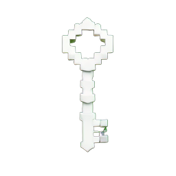 Skeleton Key (Voxel) - 256x256 pixel art sprite