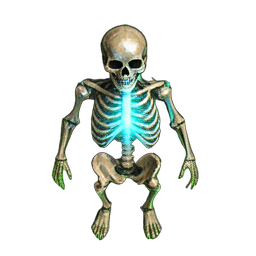 Skeleton Soldier (Atmospheric) - 256x256 pixel art sprite