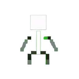 Skeleton Soldier (Low-Res) - 256x256 pixel art sprite