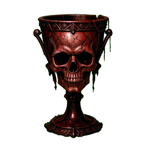 Sangue do Cálice do Crânio — sprite pixel art 512×512