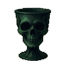Calice Crânien — sprite pixel art 256×256
