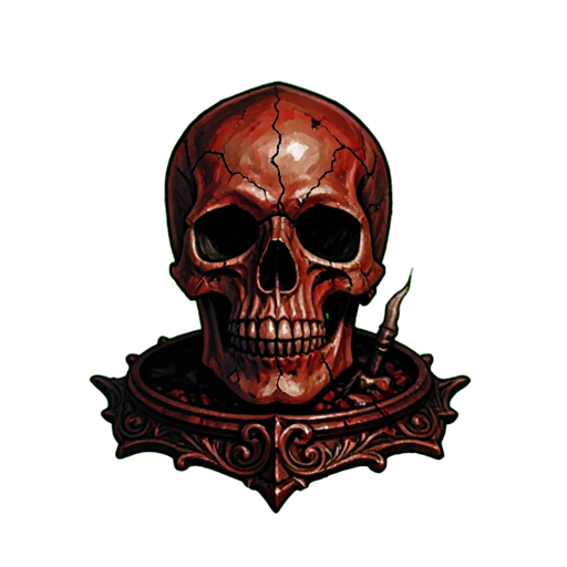 Ritual Pintado del Cráneo — sprite pixel art 512×512
