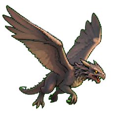 Sky Drake Lightning — 256×256 pixel art sprite