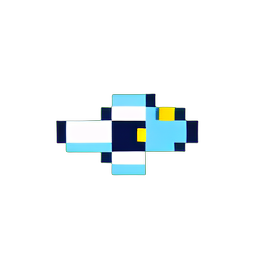 空のパイロット (低解) — 256×256 ピクセルアートスプライト