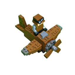Sky Pilot (Voxel) - 256x256 pixel art sprite