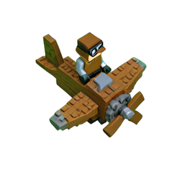 Piloto del Cielo (Voxel) — sprite pixel art 256×256