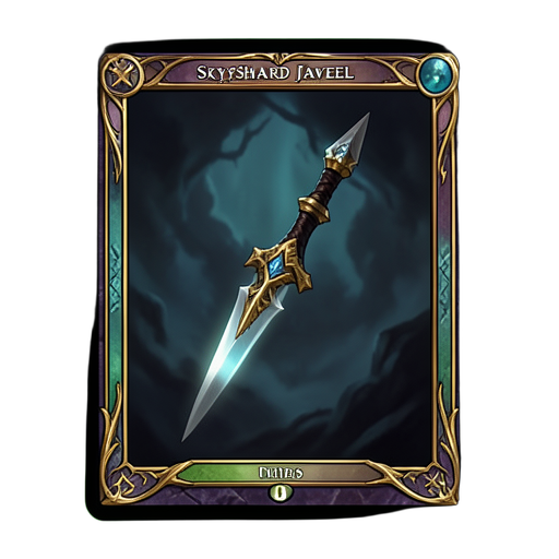 Lanza de Fragmento Celestial — sprite pixel art 512×512