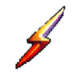 Schnittskill-Symbol — 256×256 Pixel-Art-Sprite