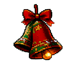 Sino de trenó — sprite pixel art 256×256