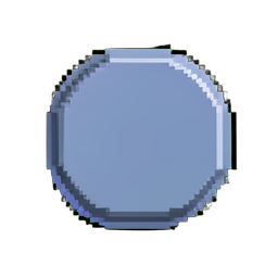 Manípulo do deslizador redondo — sprite pixel art 256×256