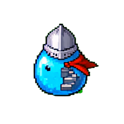 Slime Hero (16-Bit) - 256x256 pixel art sprite