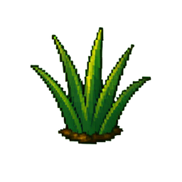 Kleine Grasgruppe — 256×256 Pixel-Art-Sprite